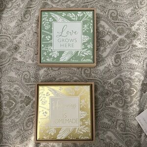 2 6x6 square wall hangings inspirational